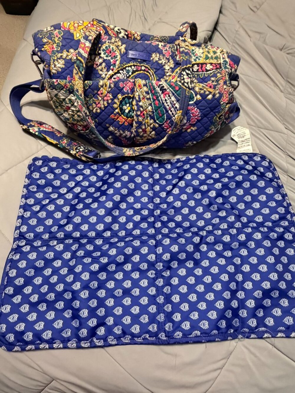 Vera Bradley Baby Diaper Bag Set w/ Changing Pad & Drawstring Pouch